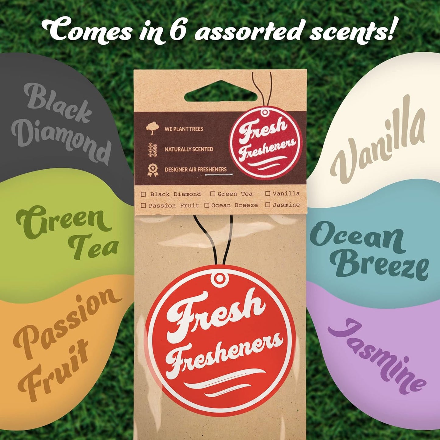 Sasquatch Car Air Freshener, Car Air Fresheners Scented with Essential Oils by (3 Pack)