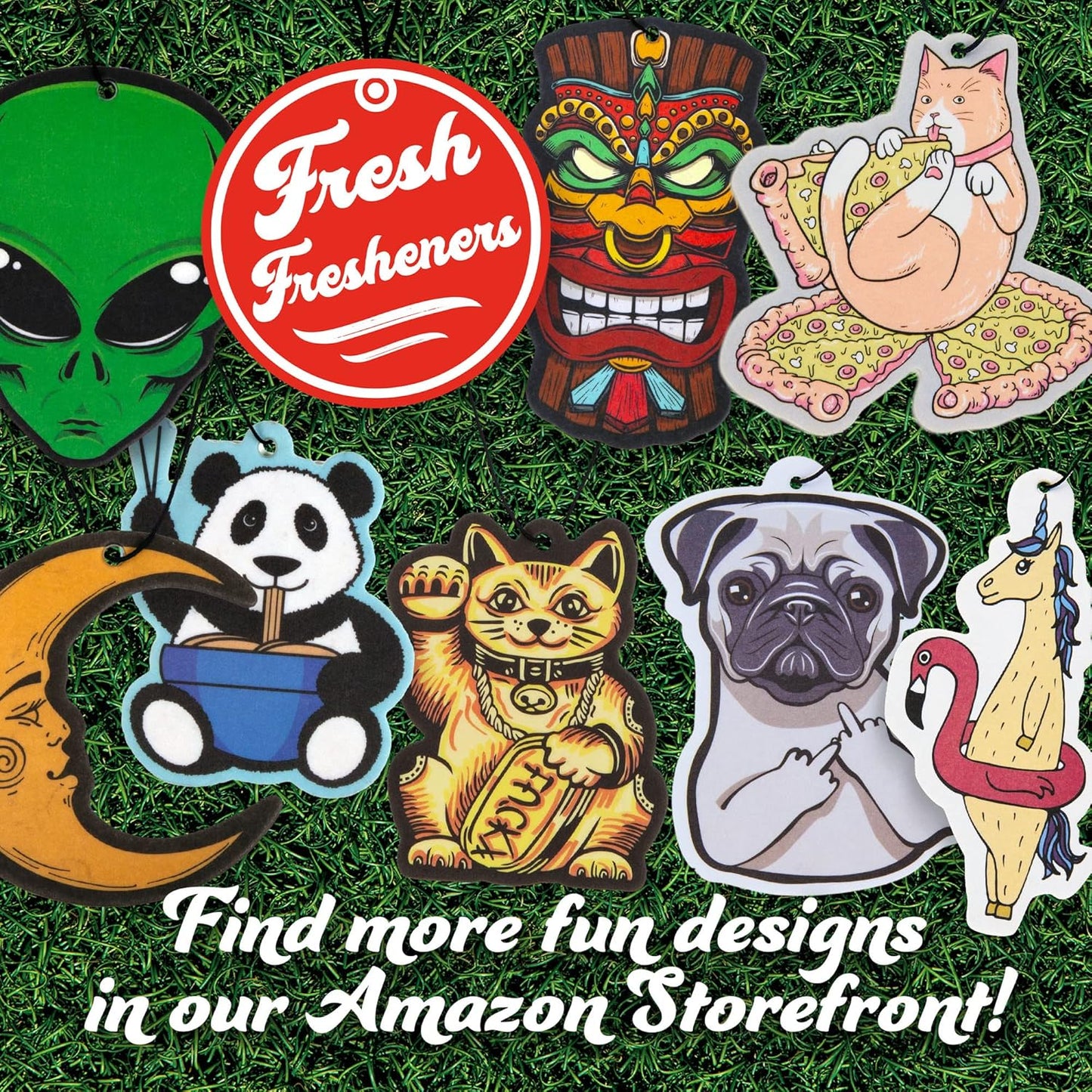 Sasquatch Car Air Freshener, Car Air Fresheners Scented with Essential Oils by (3 Pack)