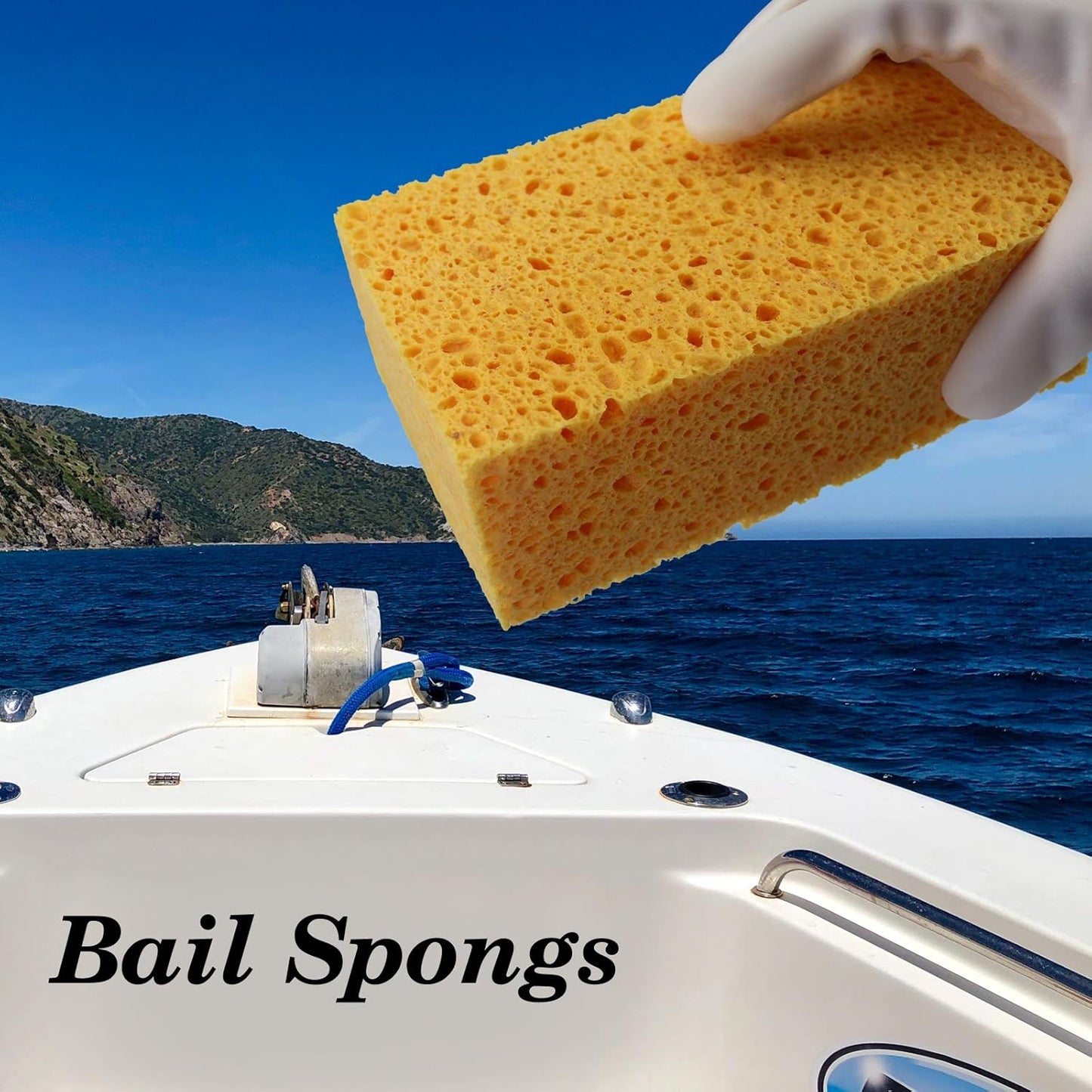 1 PCS X JK SP-T50 Large Sponge, Cleaning Sponges, Boat Bail Sponge, Handy Sponges, Cellulose Sponges, Natural Sponges, Commercial Sponges, Car Washing Sponge, Eco Friendly Sponge (6.5" X 4.0" X 2.0")