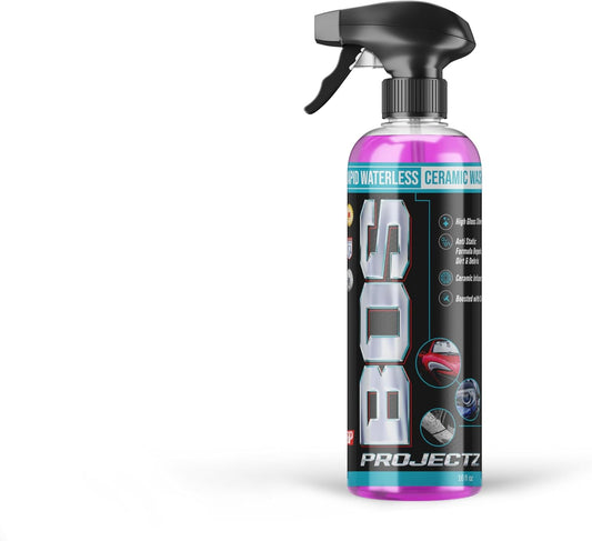 Rapid Waterless Ceramic Wash, High Gloss Shine, Anti-Static Technology. Speed Wipe Quick Detailer Spray for Detailing Cars, Trucks, Suvs, Motorcycles, Rvs, Boats and More. 16 Fl Oz