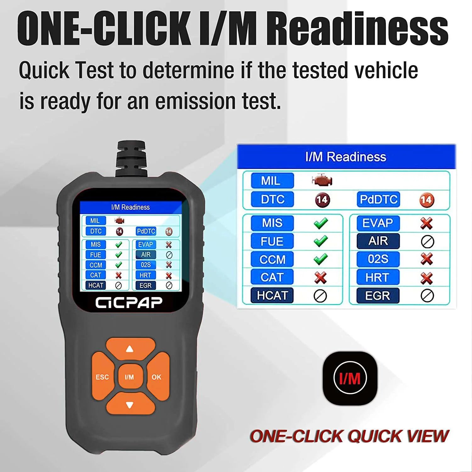 Car OBD2 Scanner Code Reader, Engine Fault Car Diagnostic Tool for Quick Error Code Detection, Enhanced Diagnostic Scan Tool with Code Reading Function - Elite Edition