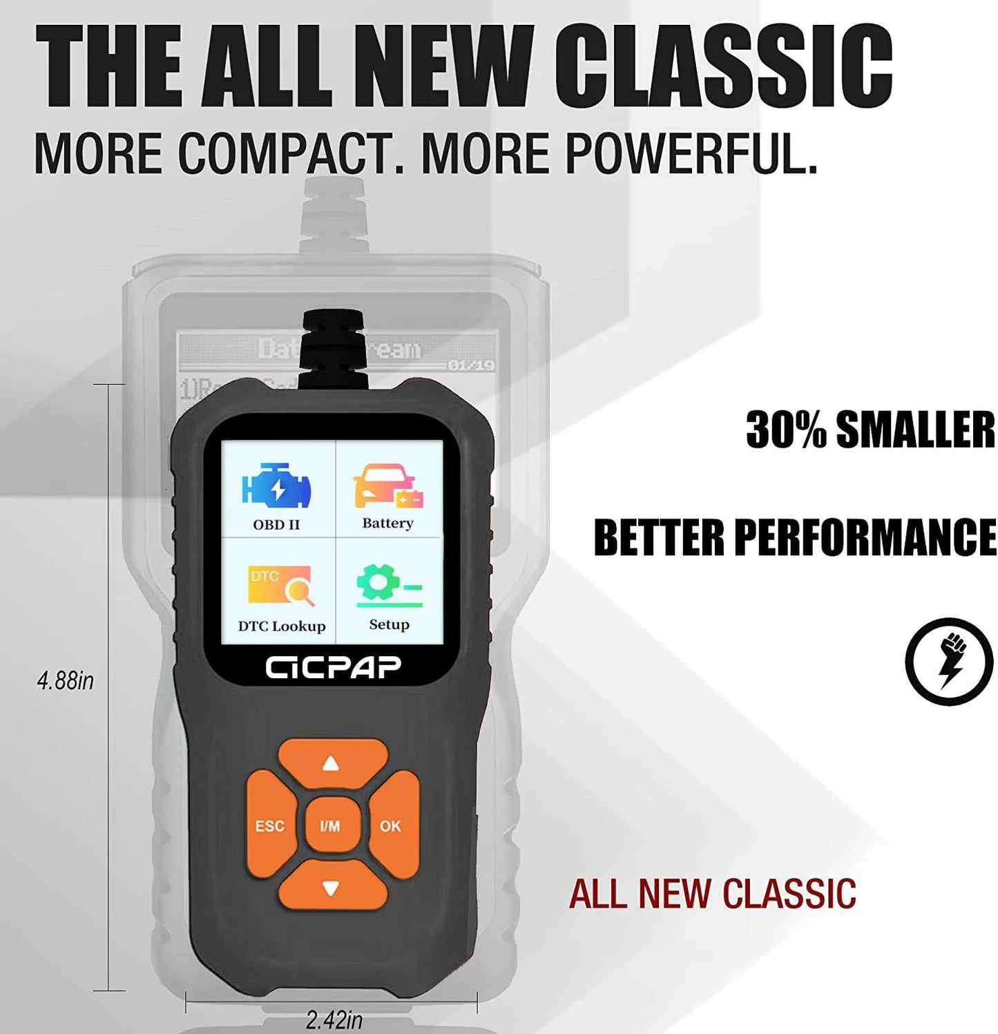 Car OBD2 Scanner Code Reader, Engine Fault Car Diagnostic Tool for Quick Error Code Detection, Enhanced Diagnostic Scan Tool with Code Reading Function - Elite Edition