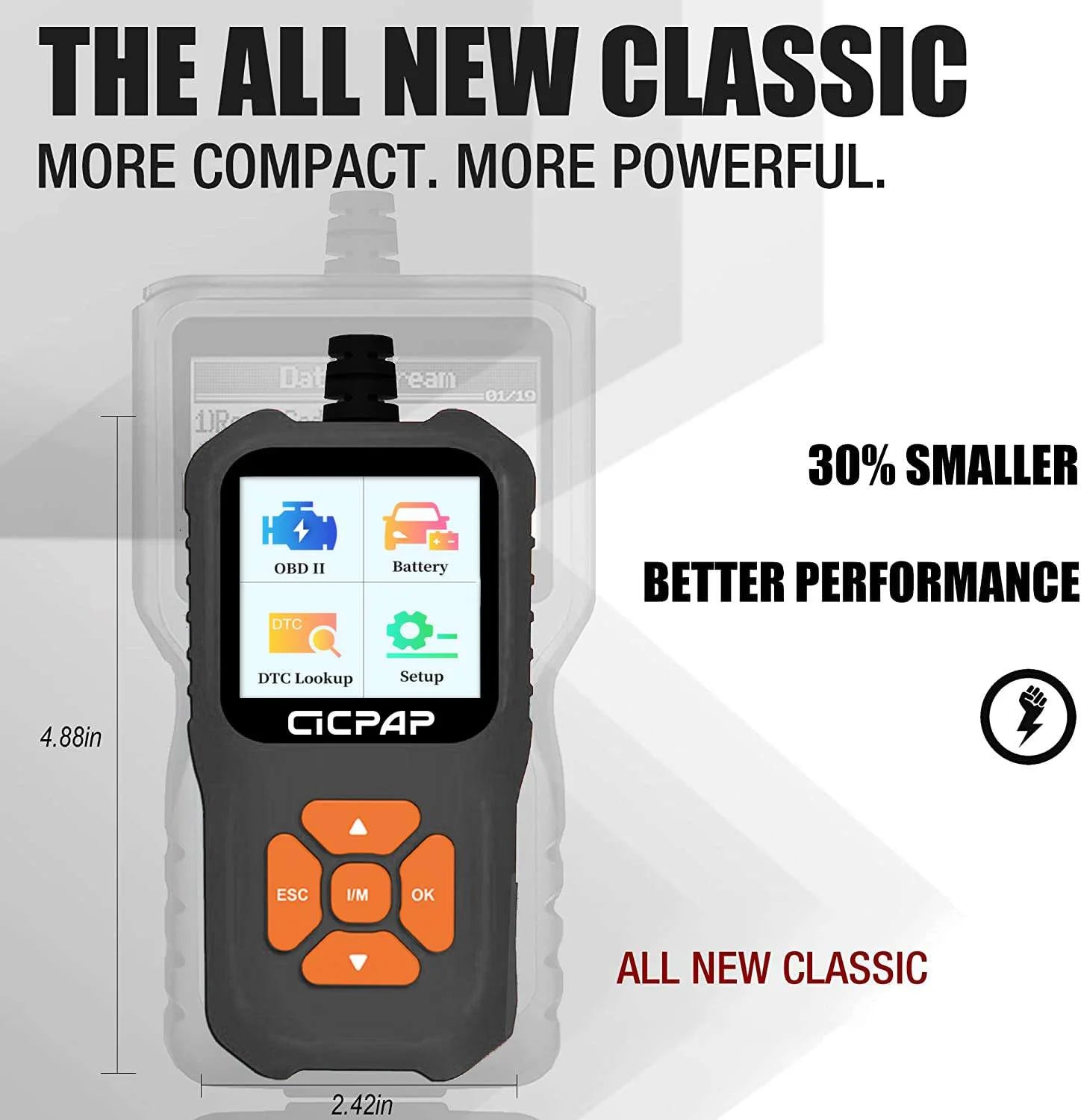 Car OBD2 Scanner Code Reader, Engine Fault Car Diagnostic Tool for Quick Error Code Detection, Enhanced Diagnostic Scan Tool with Code Reading Function - Elite Edition