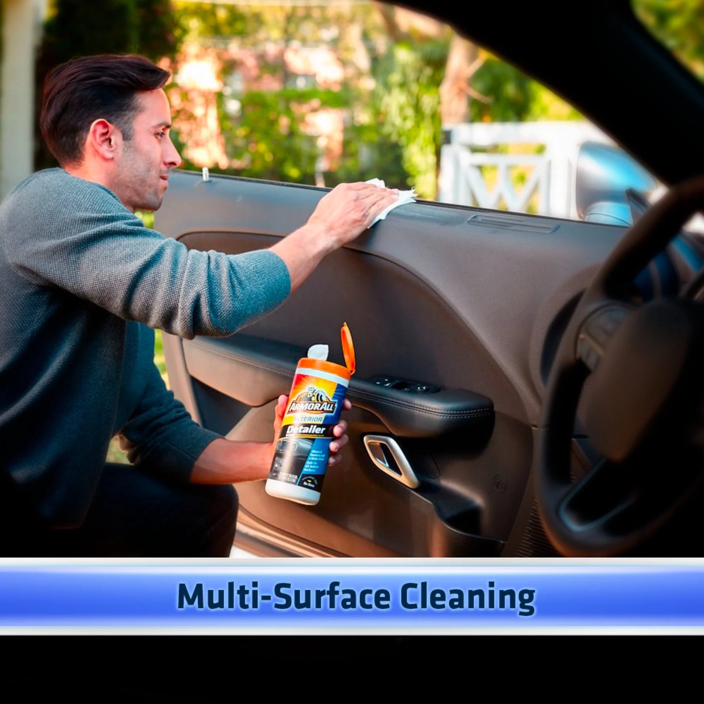 Natural Finish Interior Detailer Car Wipes (25 Count)