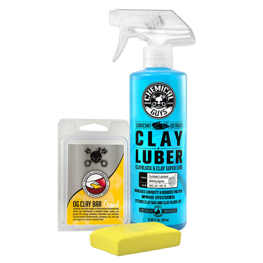 Chemical Guys CLY_113 - Clay Bar & Luber Synthetic Lubricant Kit, Light/Medium