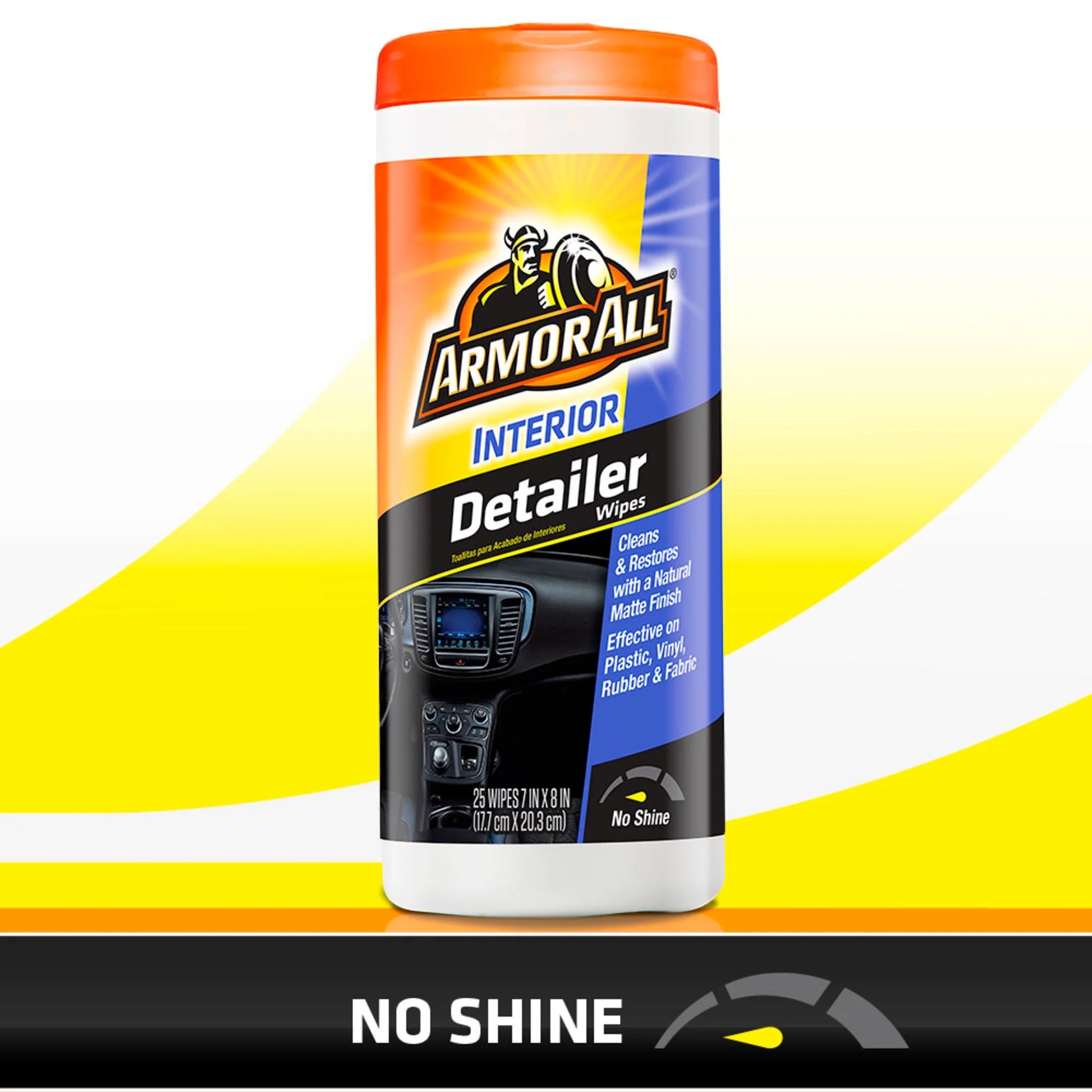Natural Finish Interior Detailer Car Wipes (25 Count)