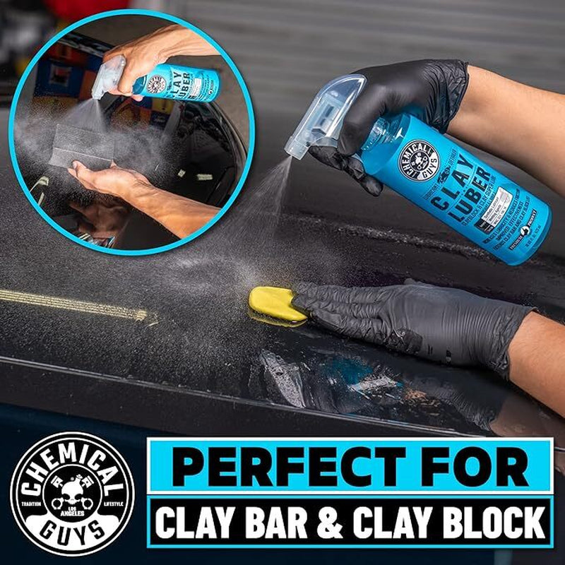 Chemical Guys CLY_113 - Clay Bar & Luber Synthetic Lubricant Kit, Light/Medium